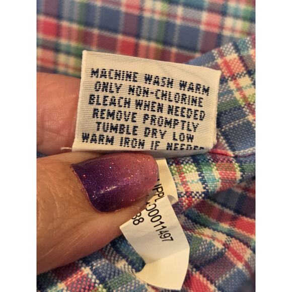 Ralph Lauren Shirt Men’s XL Multicolor Plaid Flesh Pony Long Sleeve Button Down - Picture 9 of 12